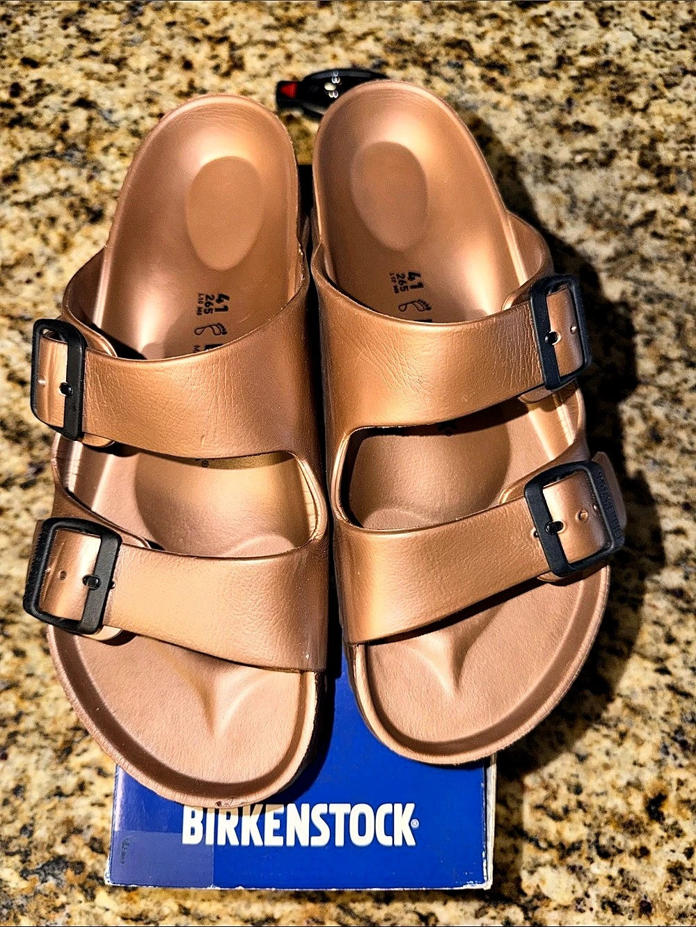 Birkenstock Arizona EVA Sandals Rose Gold US 10